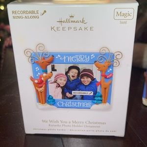 Merry Christmas Recordable Sing Along Hallmark Ornament